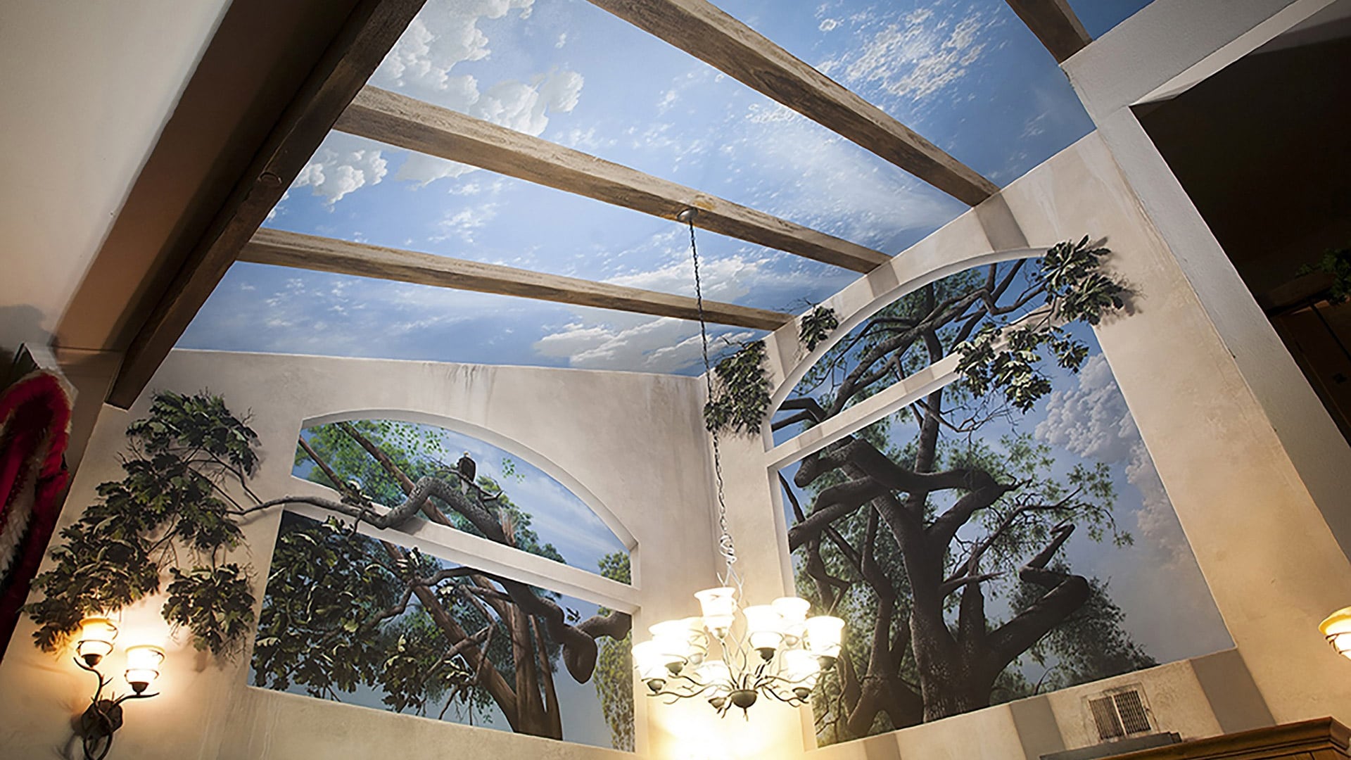 Mighty Oak Tree Mural Process
