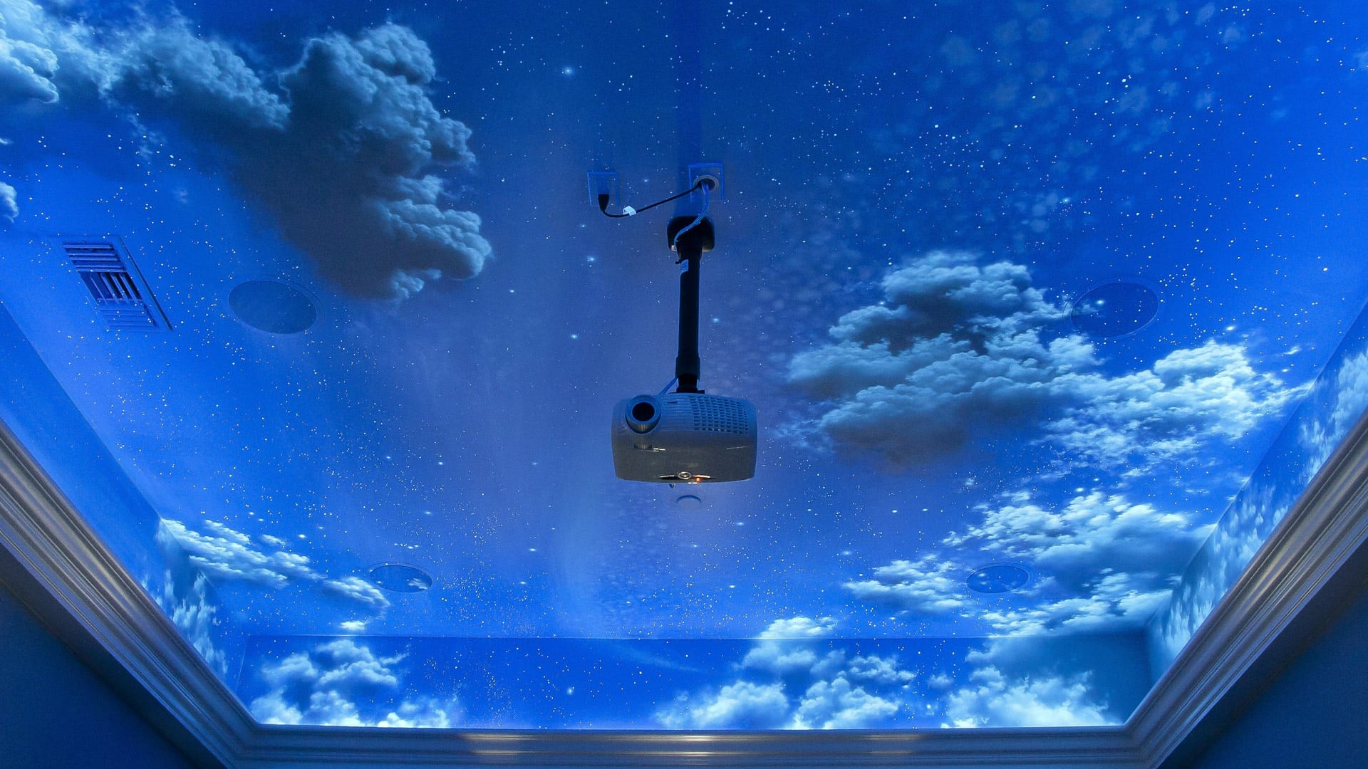 Day to Night Home Theatre Mural