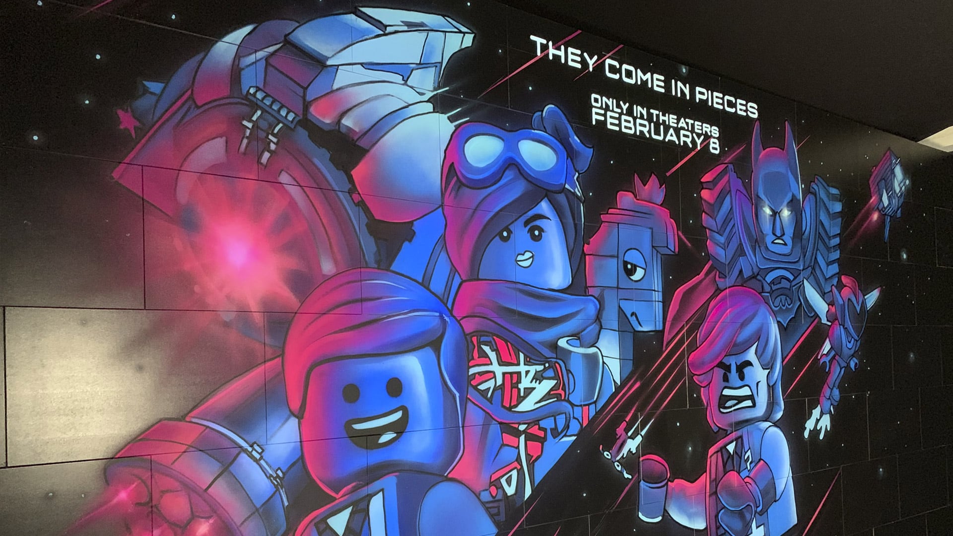 Lego Space Movie Mural