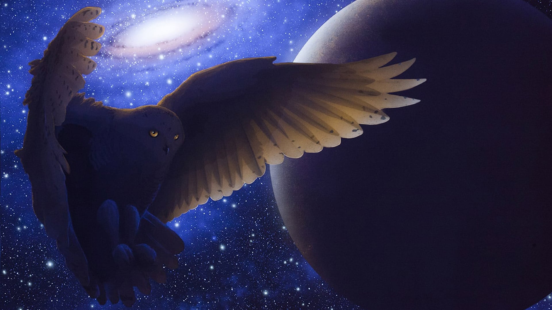 Galactic Snowy Owl