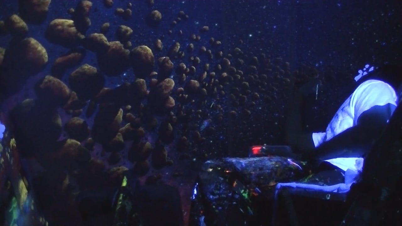 Outer Space UV Black Light Mural