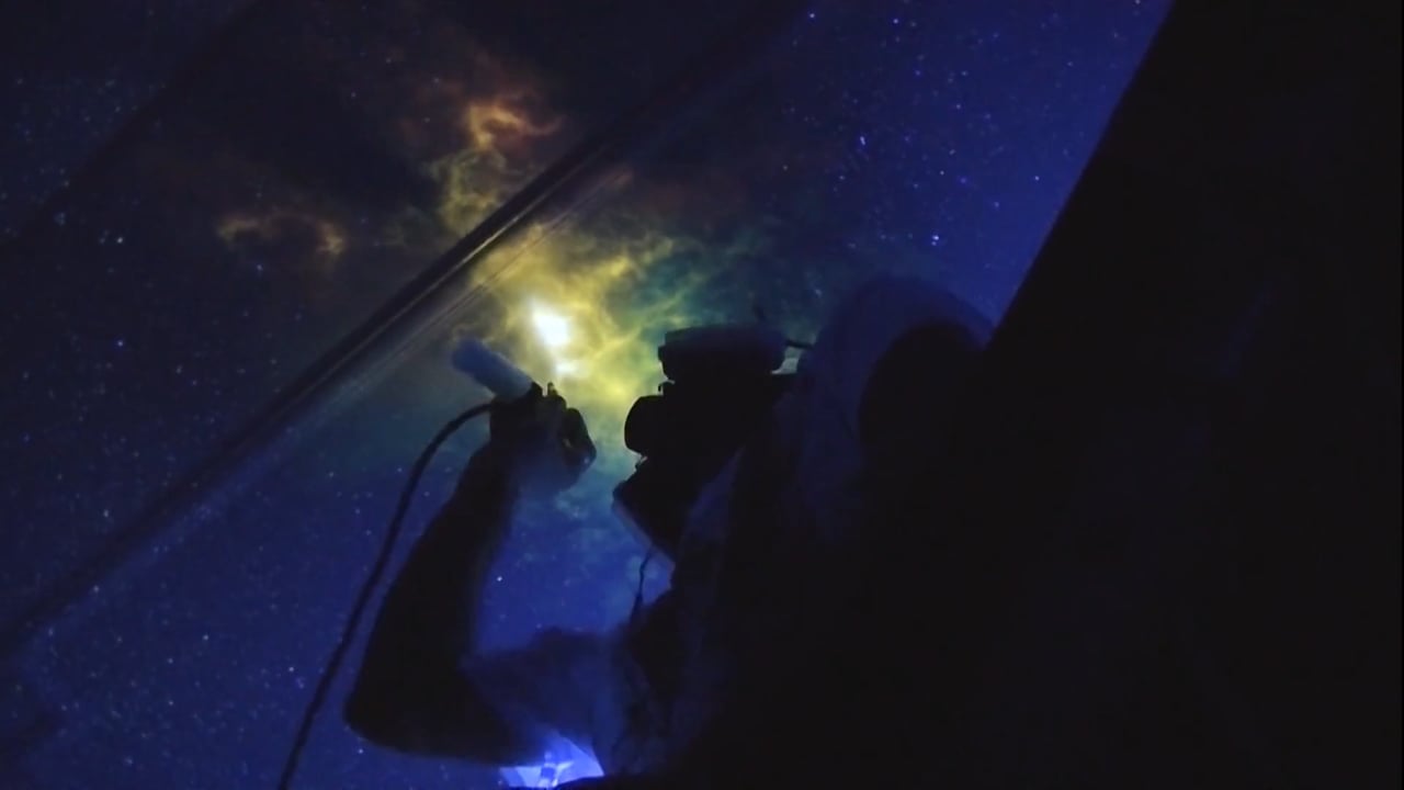 Outer Space Nebulae UV Black Light