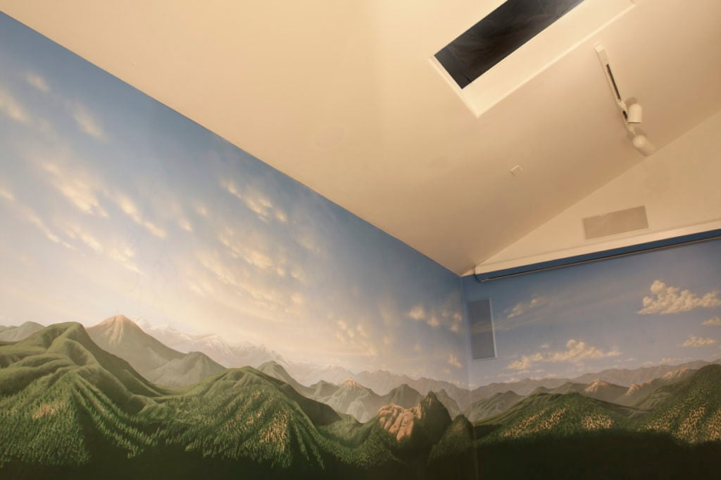 Space and Mountains Mural (daylight)