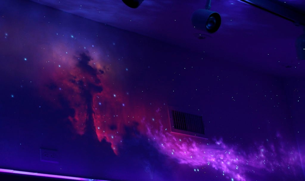 Space and Mountains Mural