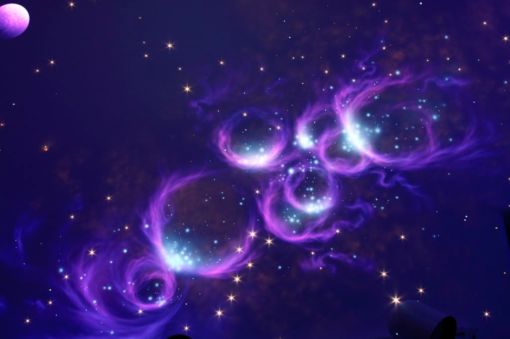 Space and Mountains Mural