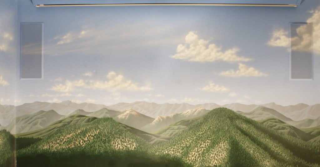 Space and Mountains Mural