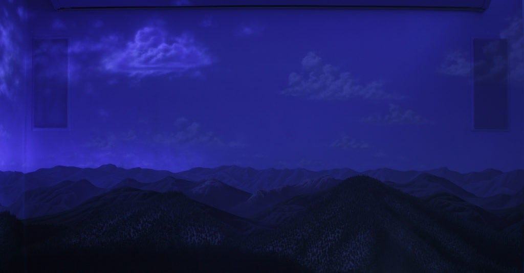 Space and Mountains Mural