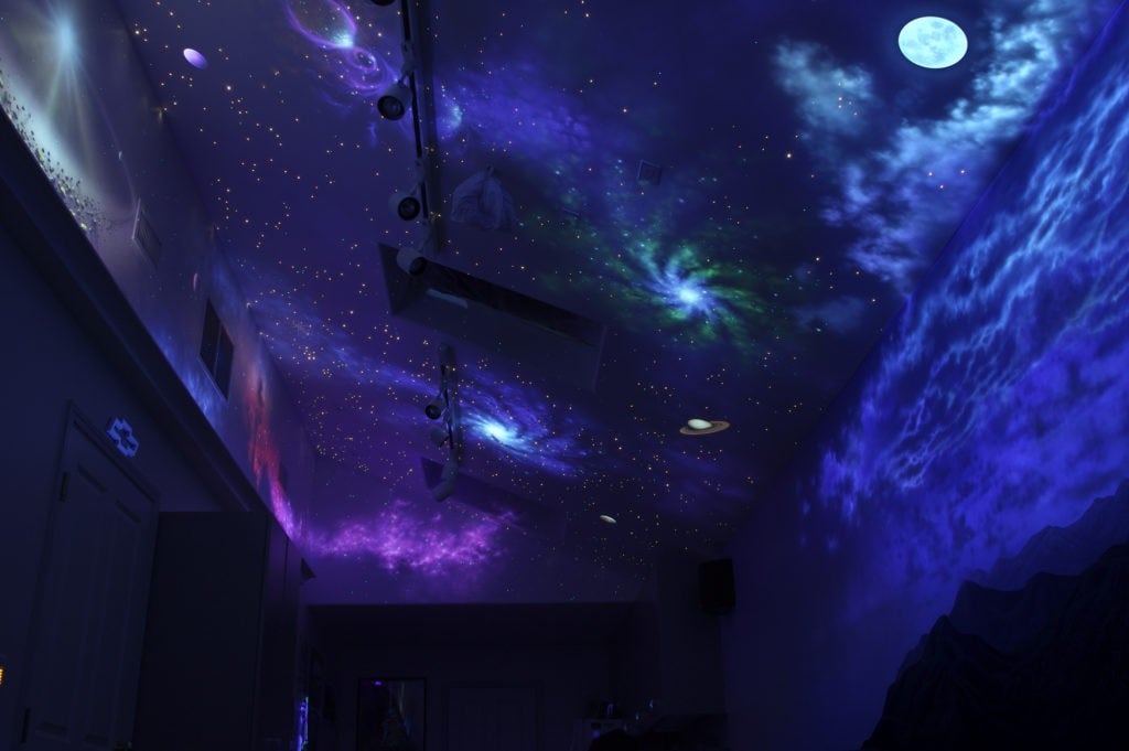 Space and Mountains Mural