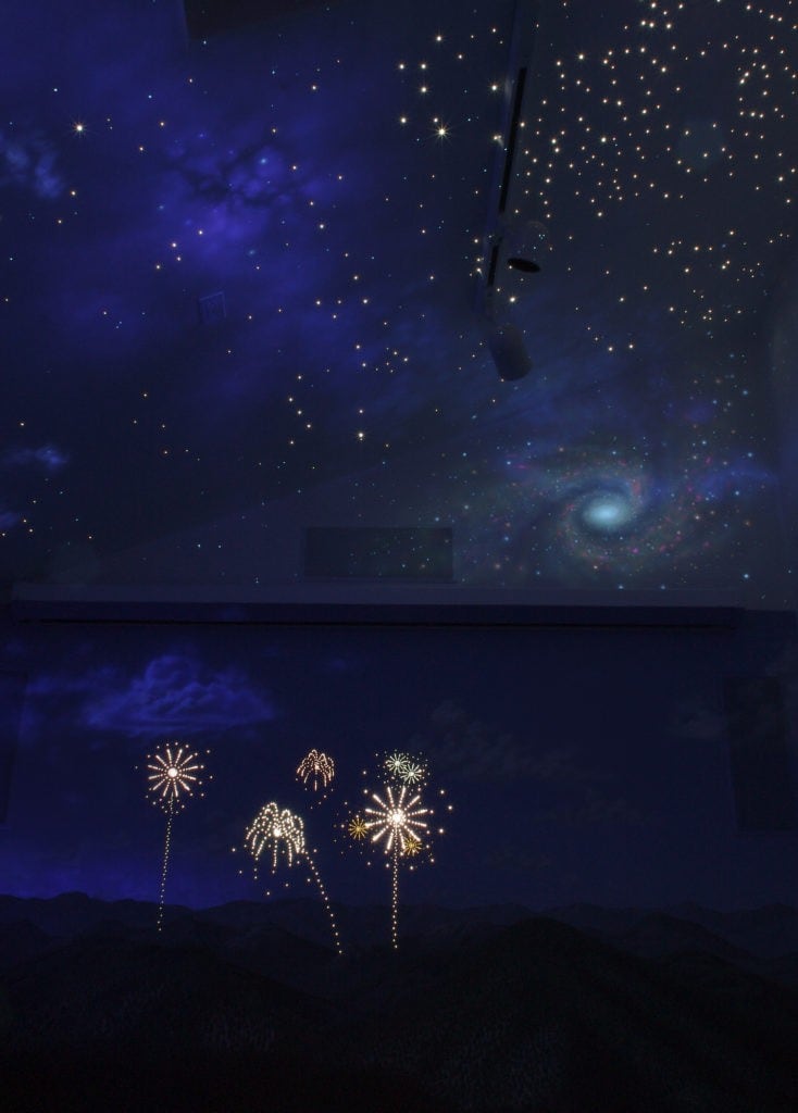 Space and Mountains Mural