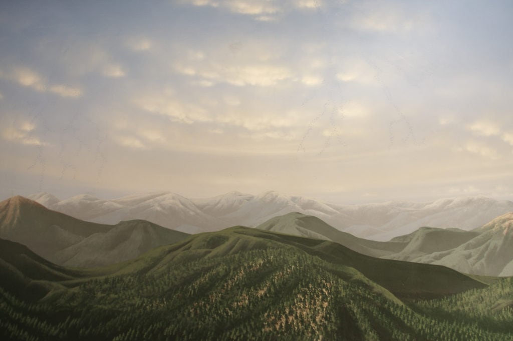 Space and Mountains Mural