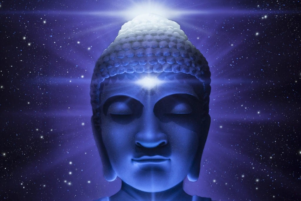Duality of the Buddha (black light)