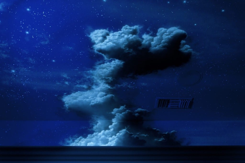 Day to Night Home Theatre Mural (black light)