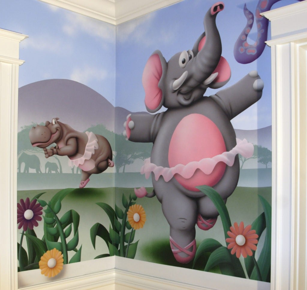 Baby Safari Mural