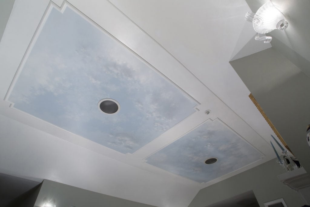 Outer Space Blue Sky Mural (daylight)