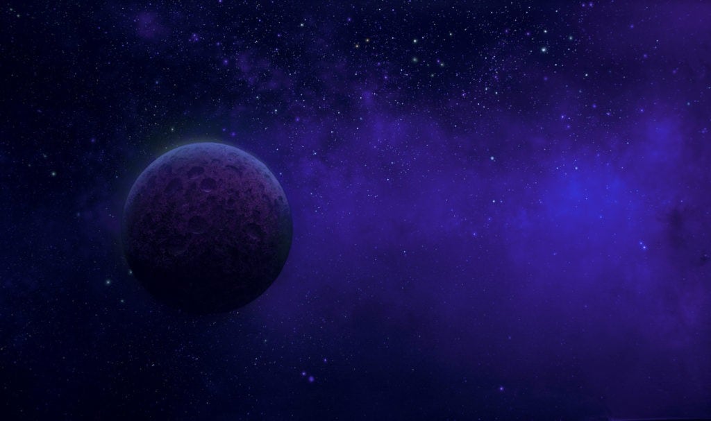 Outer Space Blue Sky Mural