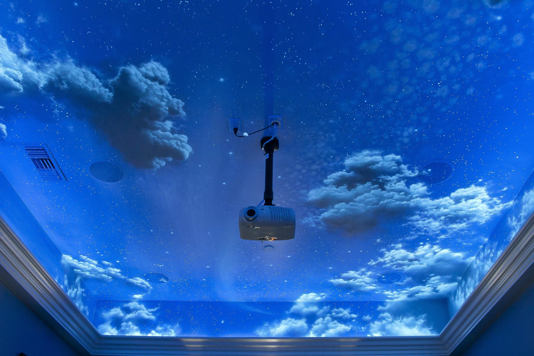 Day to Night Home Theatre Mural